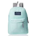 Lightweight mint green unisex casual backpack for school or travel with front pocket - 16" / Mint Green