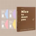 Professional brown A4 ring binder folder with 8 colorful file pockets for document storage - Folder Collection / 1 Folder + 4 Pockets / Coffee Candy
