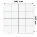 Adesivo murale tinta unita stile minimalista giapponese, piastrella adesiva 305x305mm. - YJC0140