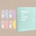 Mint green A4 ring binder storage folder set with four colorful document file pockets - Folder Collection / 1 Folder + 4 Pockets / Mint Green