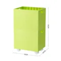 Carrello portaoggetti mobile verde a due livelli per scrivania studenti 32x24x54cm - Impilabile (Con Ruote + Senza Ruote) / Verde