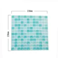 Adesivo murale mosaico epossidico 3D autoadesivo impermeabile piastrella 236x236mm - Stile Motivo 3D Geometrico (YJC0004)