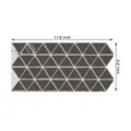 Adesivo murale autoadesivo impermeabile con motivi triangolari e dimensioni del prodotto - Triangolo Geometrico (YJC0113) / 1 Pezzo/Confezione / Grigio scuro