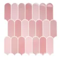 Rosa adesivo per piastrelle stacca e incolla impermeabile adesivo murale per cucina - Forma di Lanterna Rosa / YJC0193