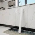 Papel pintado de mármol impermeable para muebles de cocina con textura de mármol blanco - Ancho 60 cm * 3 m / Blanco Atenas