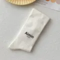 Calzini bianchi in cotone di alta qualità per donna in stile giapponese e coreano - Taglia unica / Bianco Crema
