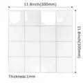 Adesivo per piastrelle da parete 3D bianco, pannello quadrato minimalista per deco. - YJC0139