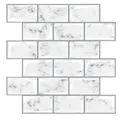 3D Self-Adhesive Wall Sticker Peel and Stick Marble Brick Wallpaper for Kitchen Decor - Faux Marble (MY005)