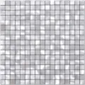 Detailed texture view of brushed silver metal mosaic tile stickers for wall decoration - Mosaic Series (Moonlight Silver) / 305x305mm