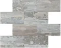 Detalle de la textura de madera rústica de los adhesivos de pared mosaico 3D estancos - Serie Madera Vintage (Madera 3)