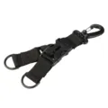 Taktischer Nylon Gurt Rucksack Karabiner D-Ring Outdoor Schnellverschluss Klemmen. - Schwarz