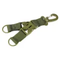 Taktische Nylon Gurtband Rucksack Befestigungsschnalle, militärgrüner D-Ring Schlüsselanhänger. - Armeegrün