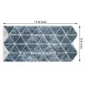 Adesivo murale marmo blu a triangoli, 11,8x5,9 pollici, autoadesivo per decoro cucina - Triangolo Geometrico (YJC0115) / 1 Pezzo/Confezione / Marmo Blu