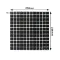 Adesivo per piastrelle da parete a mosaico 3D autoadesivo bianco e nero 236x236mm - Nero e Bianco (YJC0040Y)