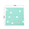 Adesivo murale piastrelle 3D autoadesivo impermeabile antiolio cucina foglio quadrato. - Stile Griglia Verde Chiaro (YJC0002)
