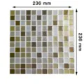 Adesivo murale per piastrelle in resina epossidica, mosaico cucina impermeabile 236mm - 1 Pezzo (YJC0134Y)