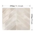 Adesivo per piastrelle da parete a spina di pesce impermeabile cucina bagno. - Stile Lisca di Pesce Beige Vintage (YJC0274) / 290x229mm