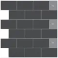 Adesivo murale mattone 3d grigio scuro impermeabile adesivo da parete per cucina - Motivo a Mattoni Grigio Scuro (YJC0072)