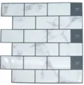Adesivo per piastrelle effetto marmo 3D, carta da parati impermeabile per mobili. - Mattone Motivo Marmo (YJC0073)