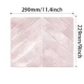 Adesivo per piastrelle da parete autoadesivo spina di pesce rosa cucina bagno - Stile Lisca di Pesce Rosa (YJC0350)
