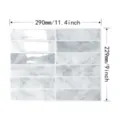 Waterproof marble pattern self-adhesive wall sticker for kitchen tile 290x229mm - Marble Texture Style (YJC0228)