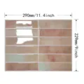 Self-adhesive kitchen oil-proof 3D tile sticker with mottled brown stone pattern finish - 3D Stone Texture (DZ023)