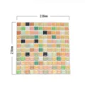 Adesivo murale a mosaico 3D impermeabile adesivo per piastrelle per cucina e bagno - Stile Texture Marmo Cinque Colori (YJC0016)
