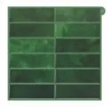 Grüne 3D Epoxid U-Bahn Fliesenaufkleber Platte, selbstklebende wasserdichte Wanddeko. - QW001 Stil / 1 Stück/Packung