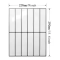 Autocollant de carrelage 3D autocollant blanc métro décoration murale étanche 229x290mm - Sticker 3D (YJC0398) / 29x22.9cm / Rayures Blanches