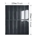 Waterproof dark grey glossy self-adhesive wall tile sticker for kitchen 9x11.4 inch - High Gloss Style (YJC0262)