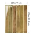 Chocolate brown 3D self-adhesive waterproof tile sticker for kitchen 229x290mm variant - Vintage Texture (YJC0379)