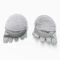 Calcetines de media suela con dedos grises mujer, almohadillas de antepié de algodón transpirable. - Talla Única(36-39) / Abierto - gris