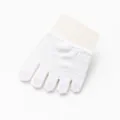 Calcetines de antepié de cinco dedos de verano para mujer media palma invisibles - Talla única (36-39) / Blanco de dedos completos