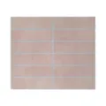 Vista dettagliata di pannelli murali in pietra SPC terracotta con trama realistica - Stile marrone rosato / YP003 (29 x 23 cm)