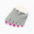 Calcetines antepié gris mujer cinco dedos invisibles verano tacón alto antideslizante - Talla única (36-39) / Abierto - gris