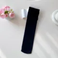 Calze al polpaccio sottili in velluto nero da donna, leggere traspiranti primavera estate. - Taglia Unica (30-40) / Nero 1 Paio