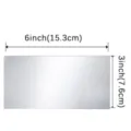 Self-adhesive marble wall sticker 3x6 inch aluminum-plastic tile for kitchen - Pearl White