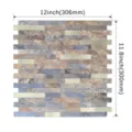 Piastrella murale adesiva in mosaico metallico, impermeabile e removibile paraschizzi 12x11.8 - 12x11.8 Pollici / Platino