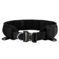 Professioneller schwarzer Nylon-Taktikgürtel mit robustem Schnellverschluss-Cobra-Buckle - Schwarz