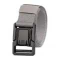 Premium men's gray nylon tactical belt featuring a quick-release aluminum alloy buckle - 125cm / Gray