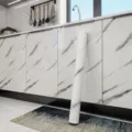 Papel adhesivo mármol blanco para muebles de cocina y armarios resistente - Ancho 60 cm * 3 m / Blanco Jazz