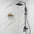 Papel pintado de mármol impermeable autoadhesivo para pared de baño, decoración moderna y fácil - Ancho 60 cm * 3 m / Blanco Jazz