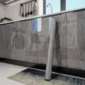 Grijze marmeren zelfklevende folie water- en oliebestendig voor keukenkastjes thuis. - Klassiek Grijs