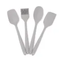 Gray 4-piece all-in-one heat-resistant silicone spatula and pastry brush set for baking - Four-Piece Set / Gray