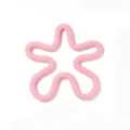 Tapis en silicone rose en forme de fleur résistant à la chaleur pour la cuisine - Rose