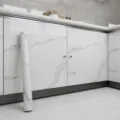 Papel pintado adhesivo mármol impermeable autoadhesivo para muebles de cocina rollo - Ancho 60 cm * 3 m / Blanco Atenas