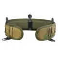 Professional laser-cut Molle tactical waist seal belt with camouflage design and mesh lining - Single Waist Seal Style / Single Waist Seal Camo Green