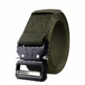 Professional 3.8cm army green tactical nylon belt with quick release alloy cobra buckle - 125cm / Army Green