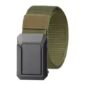 Taktischer Nylon-Gürtel für Herren, militärgrünes Webband mit schwarzer Schnalle Variante. - Grün