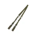 Tracolla tattica a due punti verde oliva con sezioni elastiche e fibbie - Oltre 175cm / Verde militare